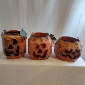Halloween tin candle votive